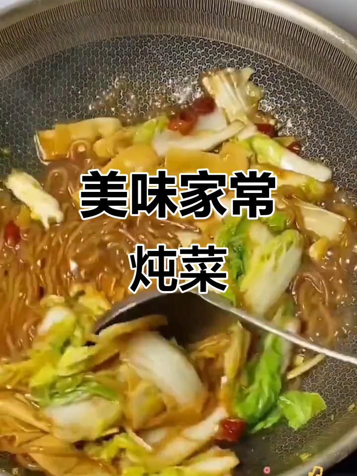 家常炖菜大揭秘,干豆腐、白菜和红薯粉条的完美搭配