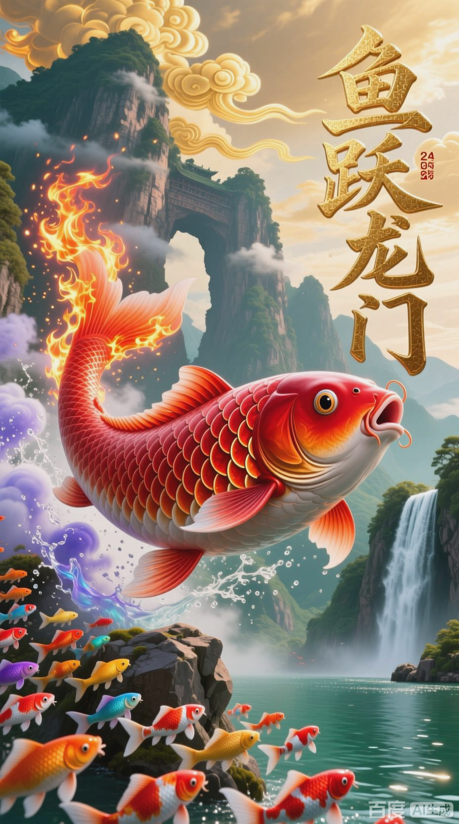 鲤鱼跃龙门，逆袭成龙传说