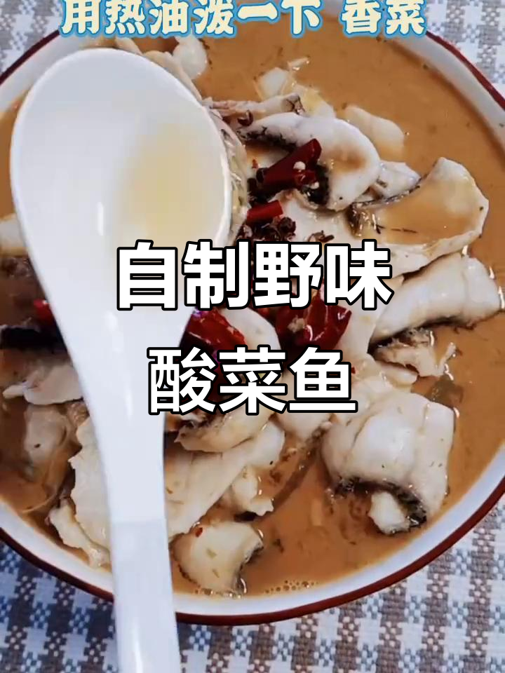 微山湖野生鱼做酸菜鱼的绝妙做法,快来学!