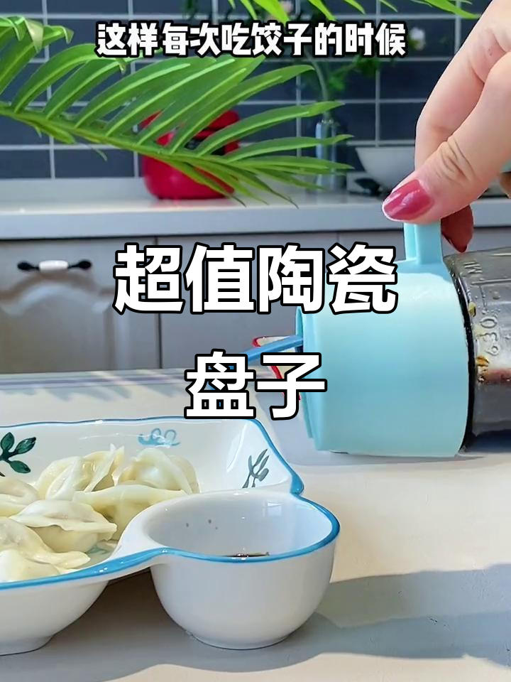 这款陶瓷饺子盘,既美观又实用,价格亲民!