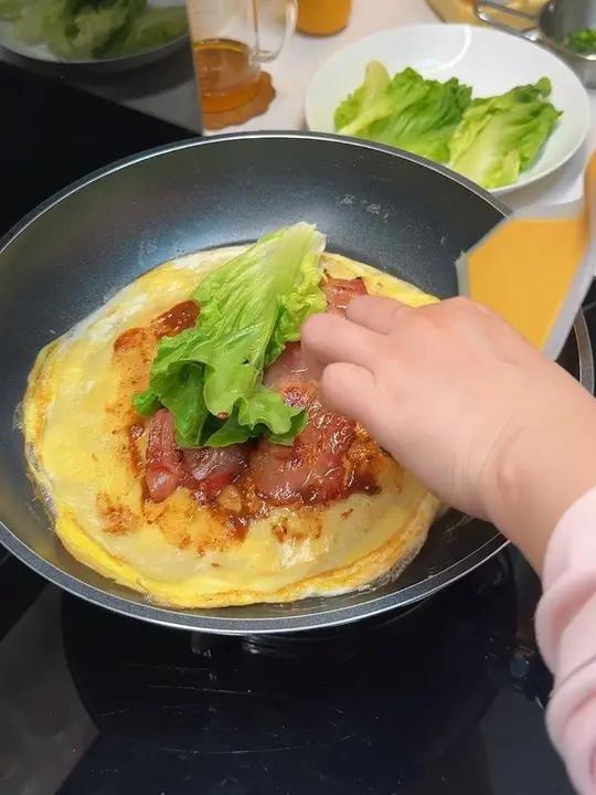 家常版杂粮煎饼,简单又好吃!#早餐吃什么 #动手自己做美食 #懒人快手早餐