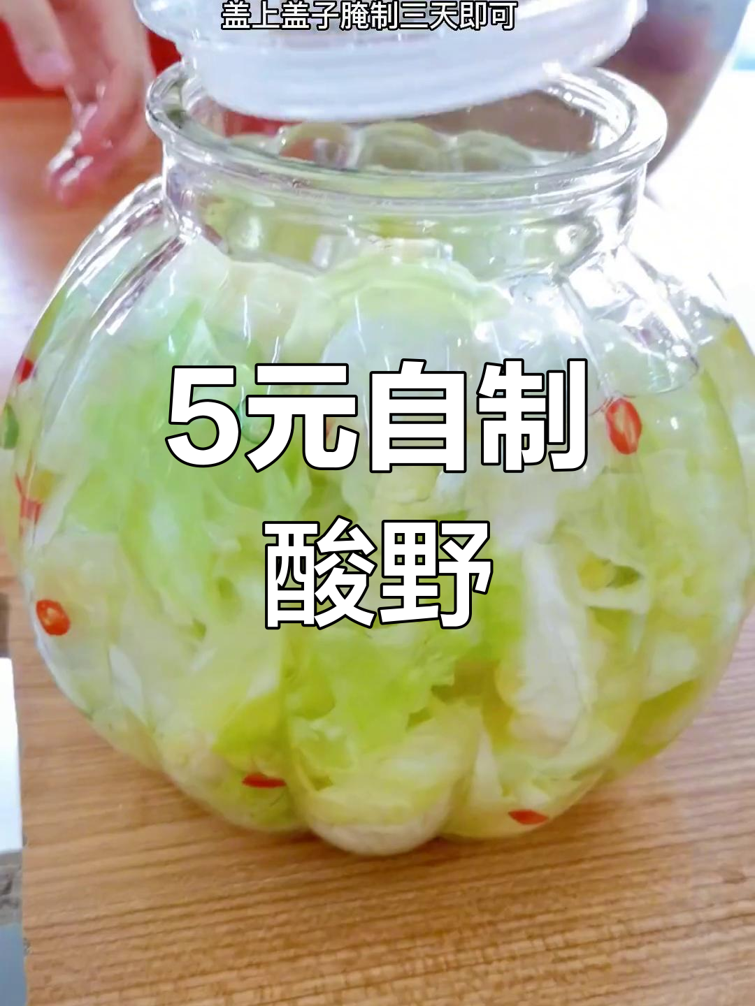 用5元做一个月的泡菜,包菜的简单腌制方法