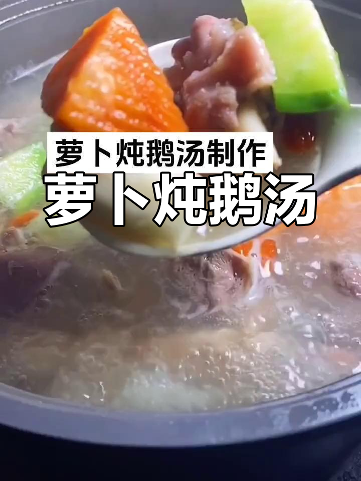 冬季滋补萝卜炖鹅汤,暖心又美味