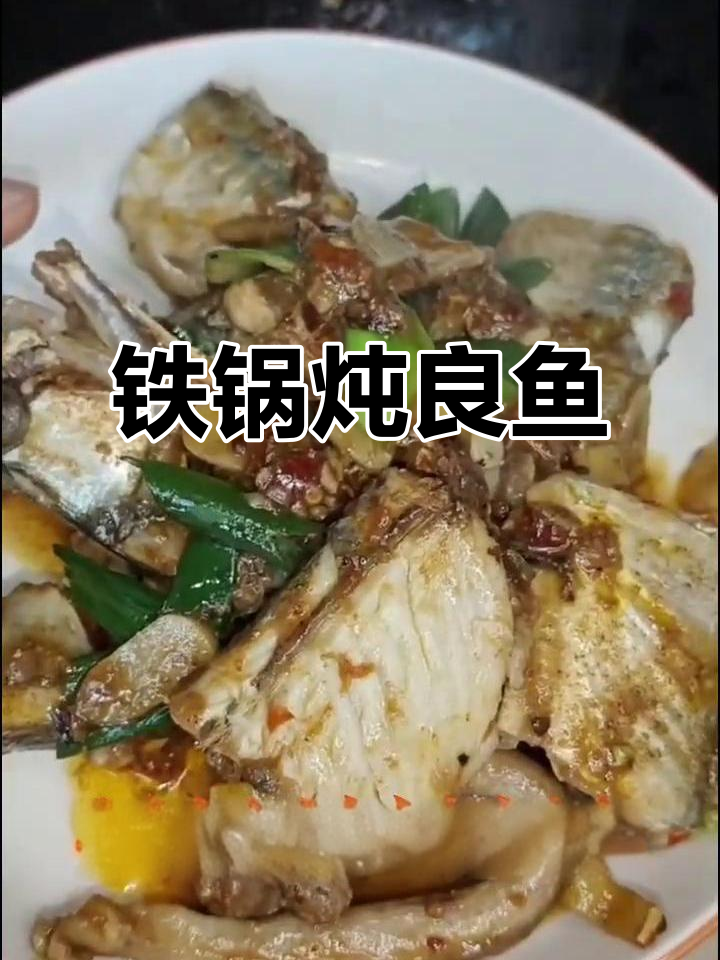 用铁锅炖良鱼，豆瓣酱增香辣味，简单又下饭的美味佳肴