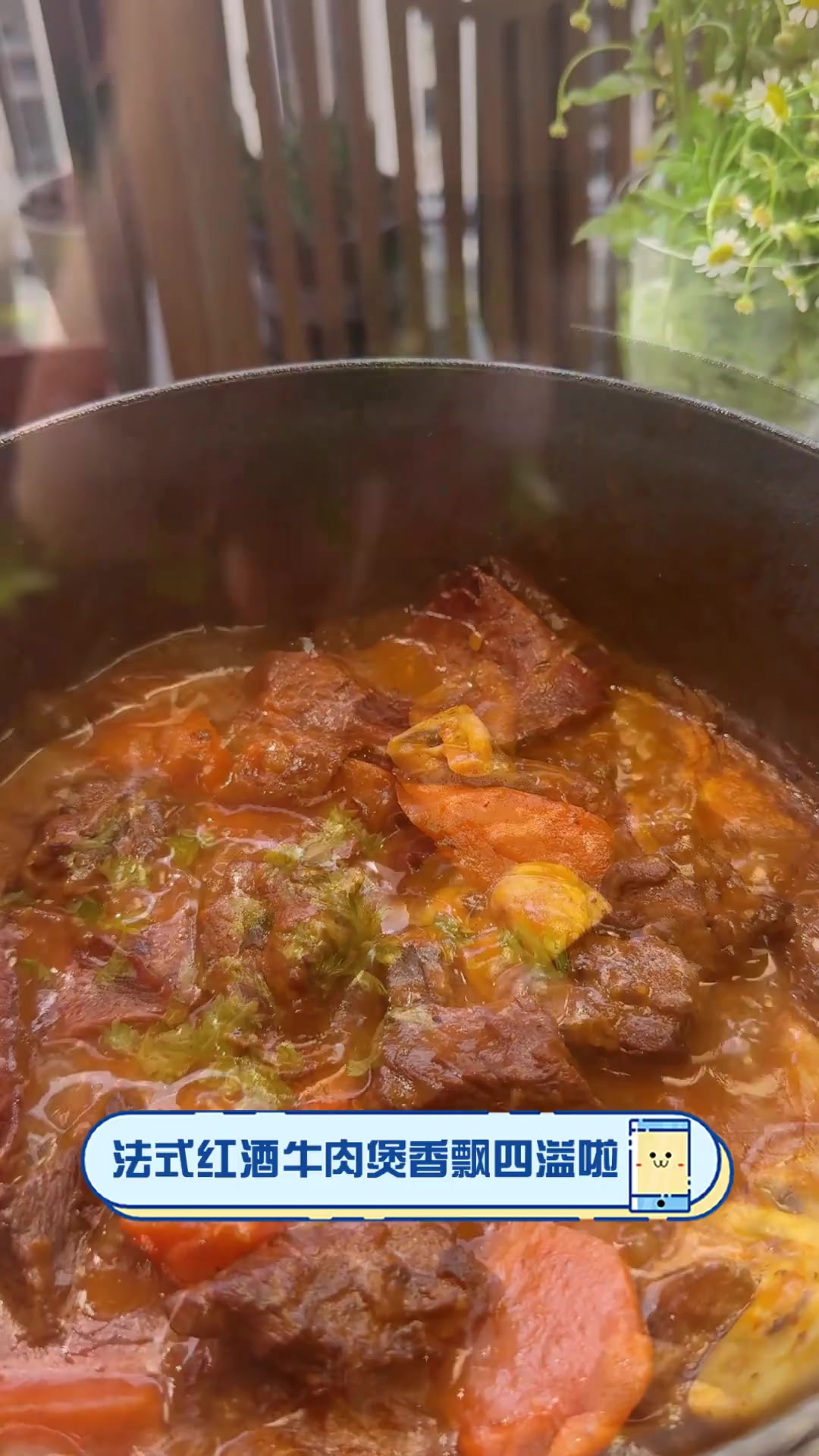 法式红酒牛肉煲香飘四溢啦