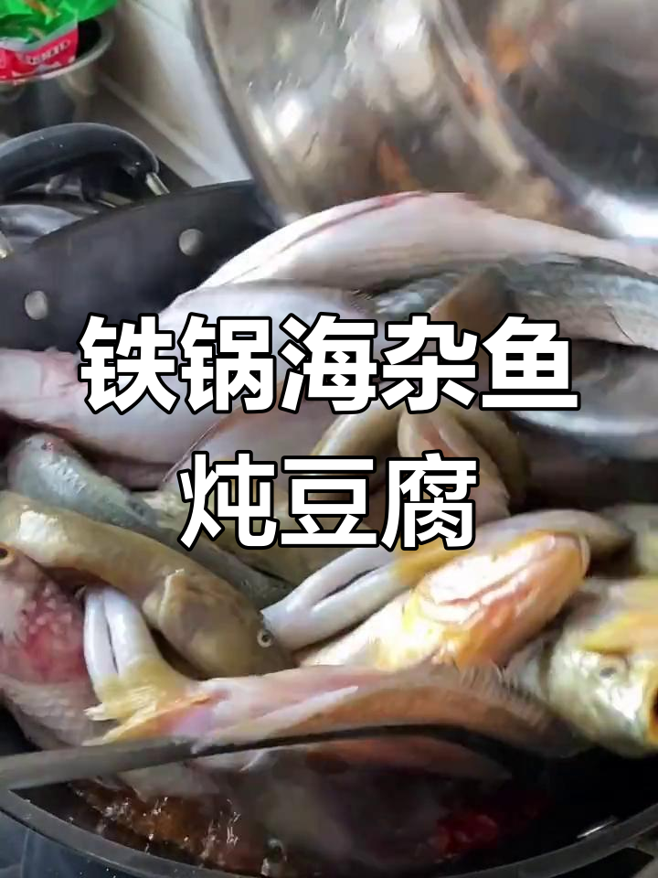 海杂鱼炖豆腐,干辣椒和料酒让味道更赞