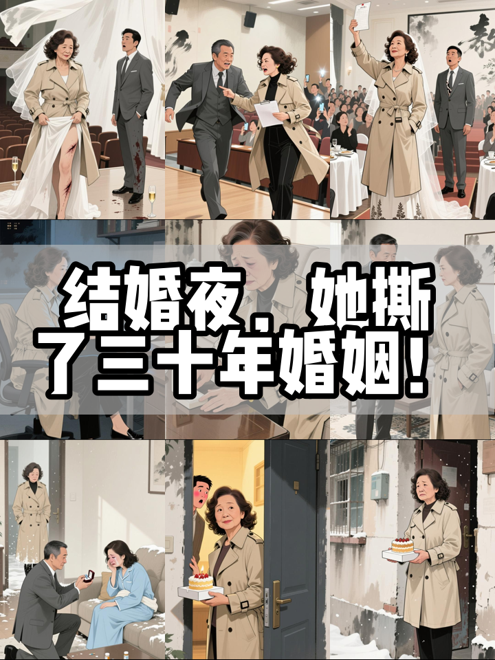 结婚纪念日撞破丈夫求婚白月光,她当场撕婚书!