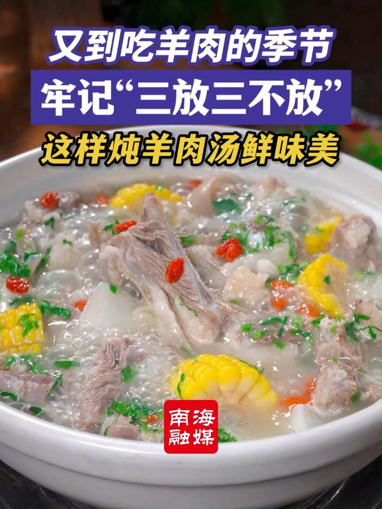 炖羊肉牢记“三放三不放”,这样才汤鲜味美!(编辑:招财猫)羊肉 炖羊肉 羊肉汤 美食
