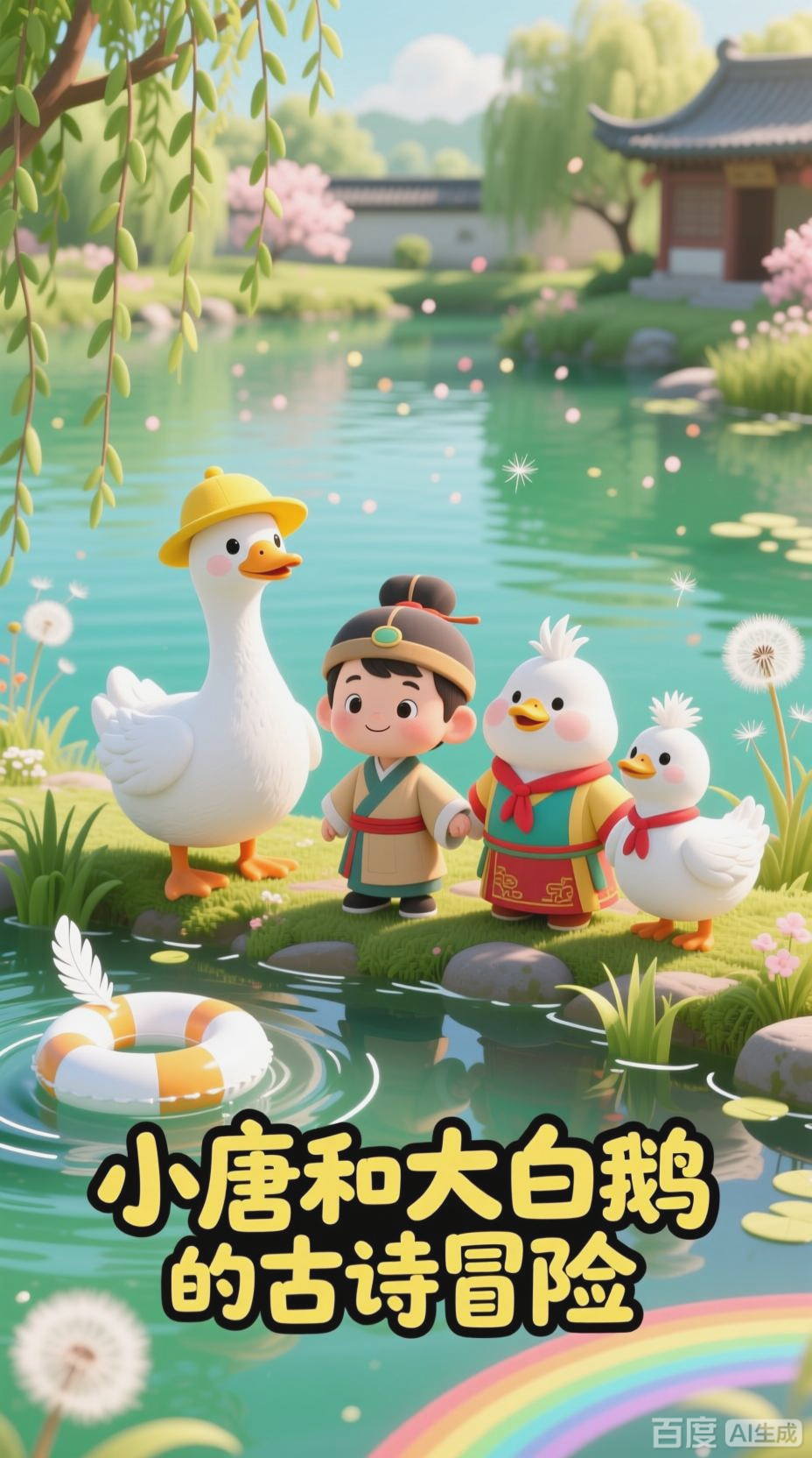 小唐与大白鹅的古诗启蒙之旅
