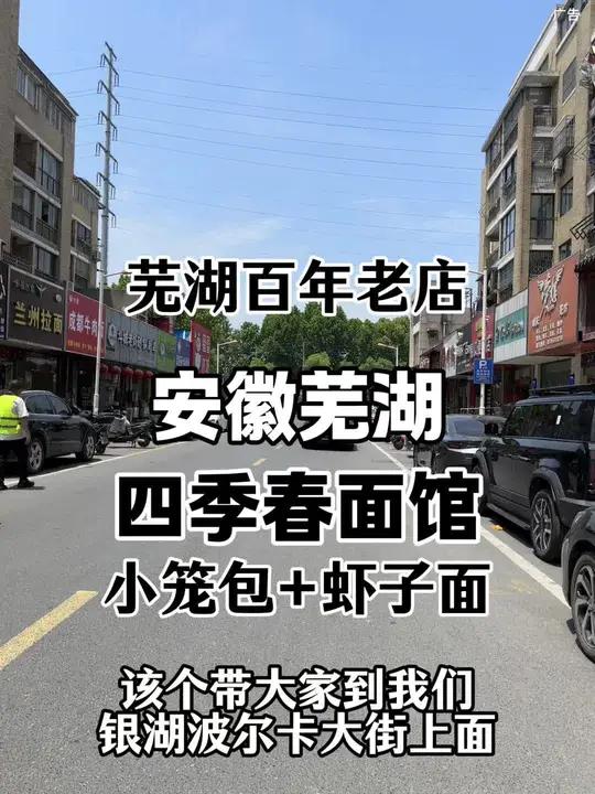 银湖波尔卡大街上有一家芜湖百年老店四季春面馆