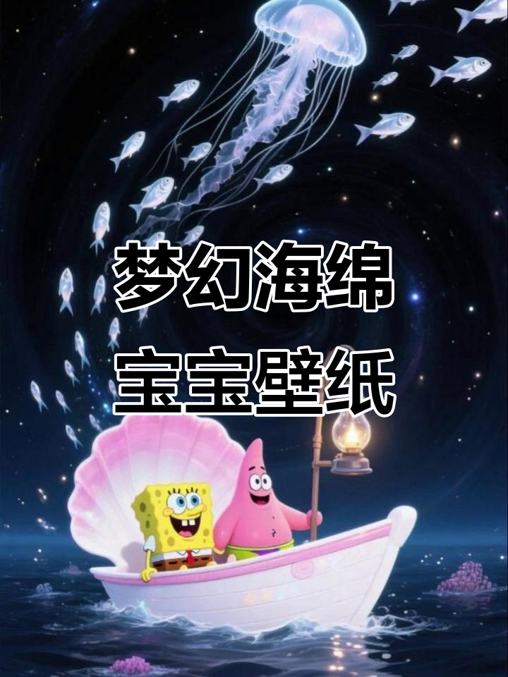 海绵宝宝与派大星的梦幻治愈壁纸，视觉享受不容错过