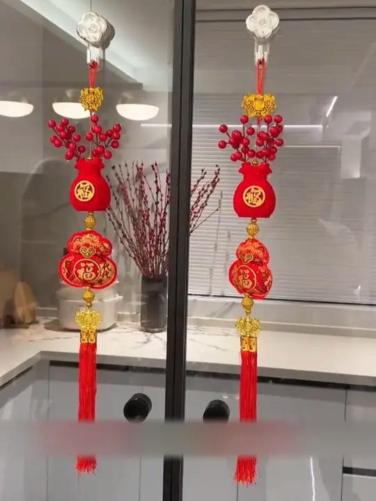 新年钱袋子福字挂件,新年了一定要把钱袋子代代有福带回家喜庆寓意好