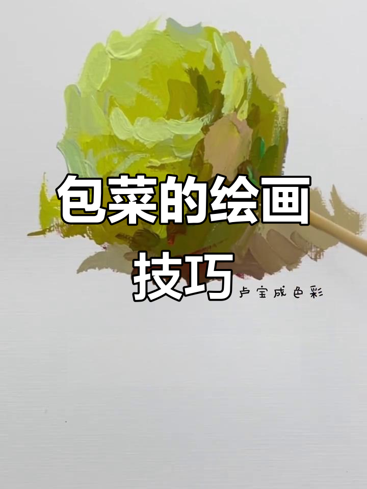 包菜画法细节决定成败,色彩与技法的完美结合