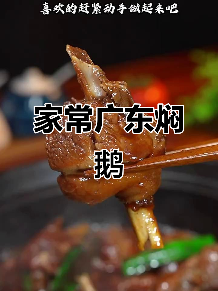 广东焖鹅,家常美味做法大揭秘