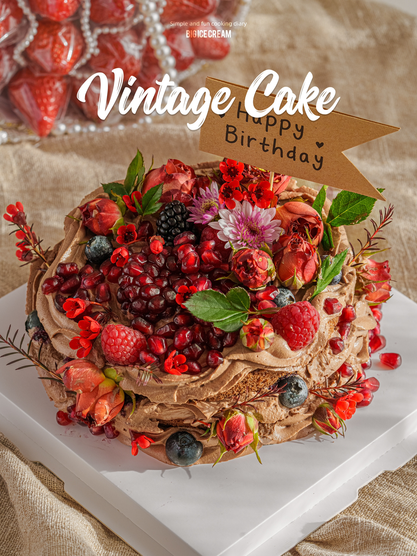 复古森系裸蛋糕没有女孩能扛住这个吧?