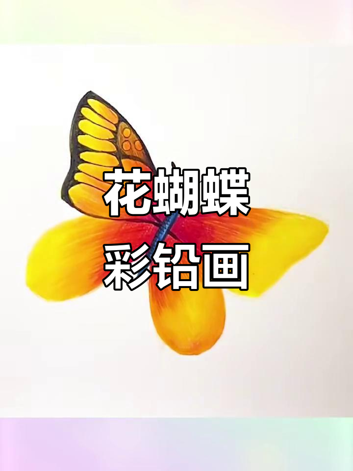 彩铅蝴蝶教程：七步学会花蝴蝶绘制技巧