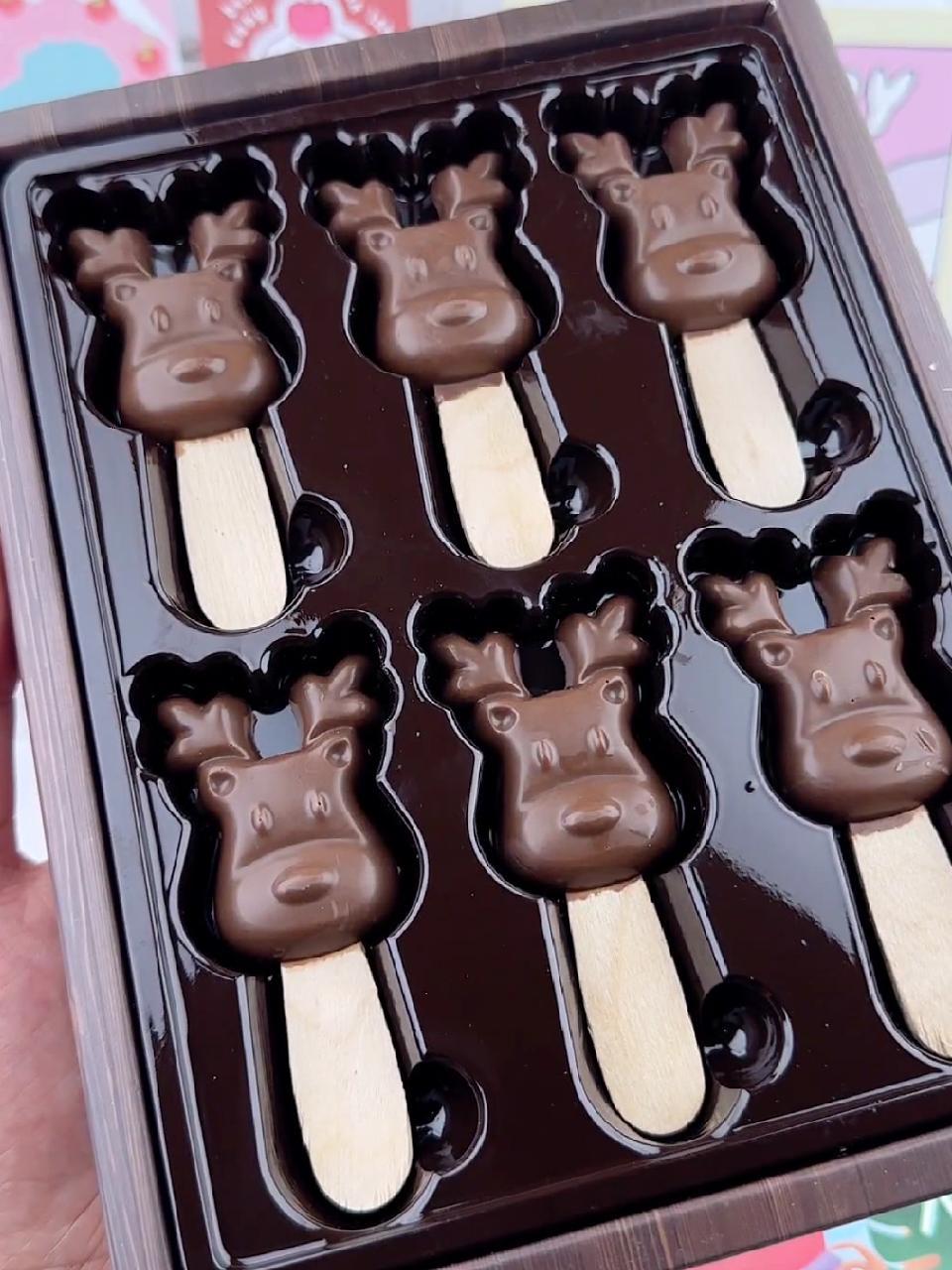 一鹿有你巧克力 大人小孩都爱吃 别的小朋友有的我也有 这也太可爱了吧 来过来尝尝这个 六一