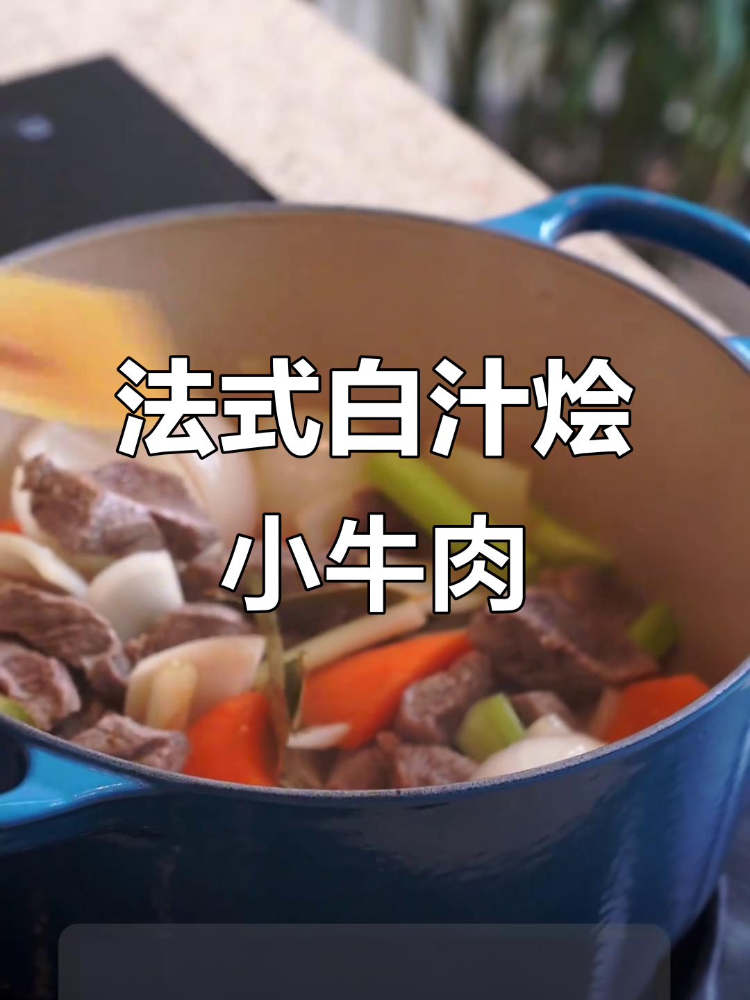 经典法式白汁烩小牛肉,炖出完美口感