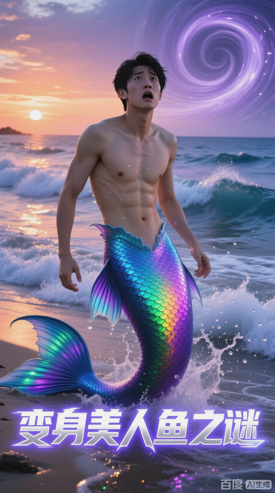 男生奇幻变身美人鱼