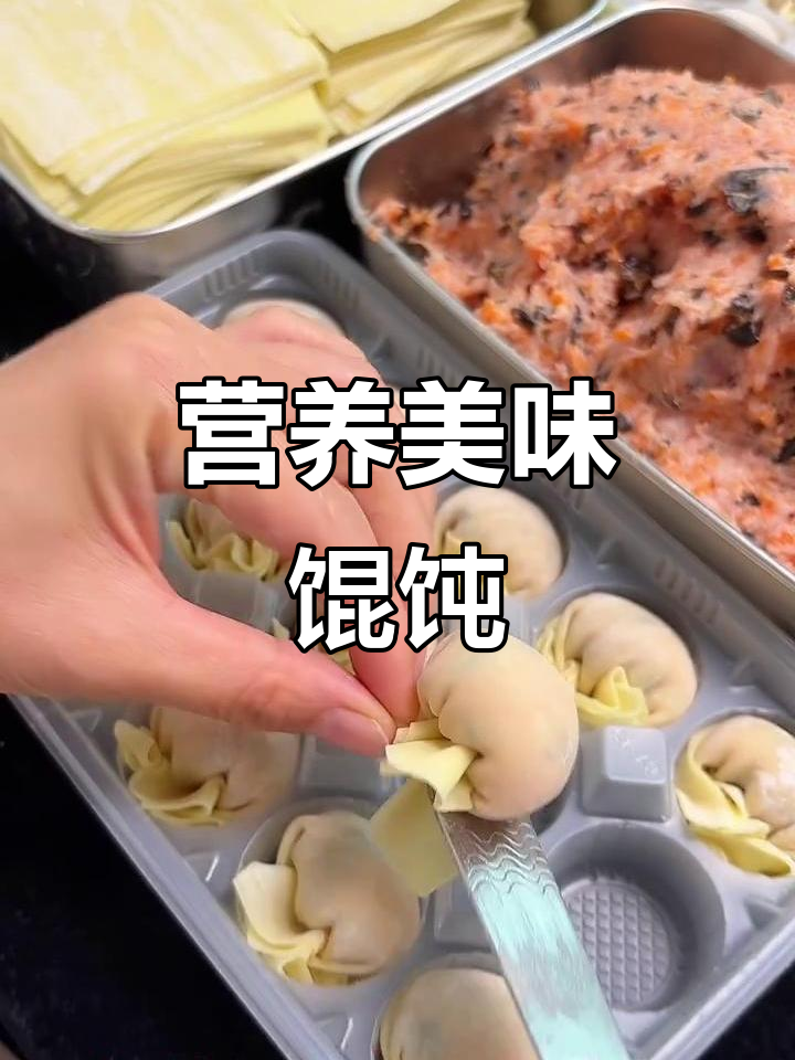 胡萝卜、木耳与鲜肉完美搭配,馄饨口感绝佳!