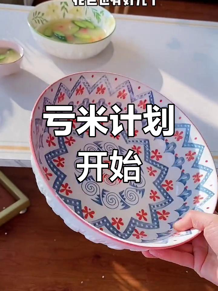 我的陶瓷餐具亏米计划启动