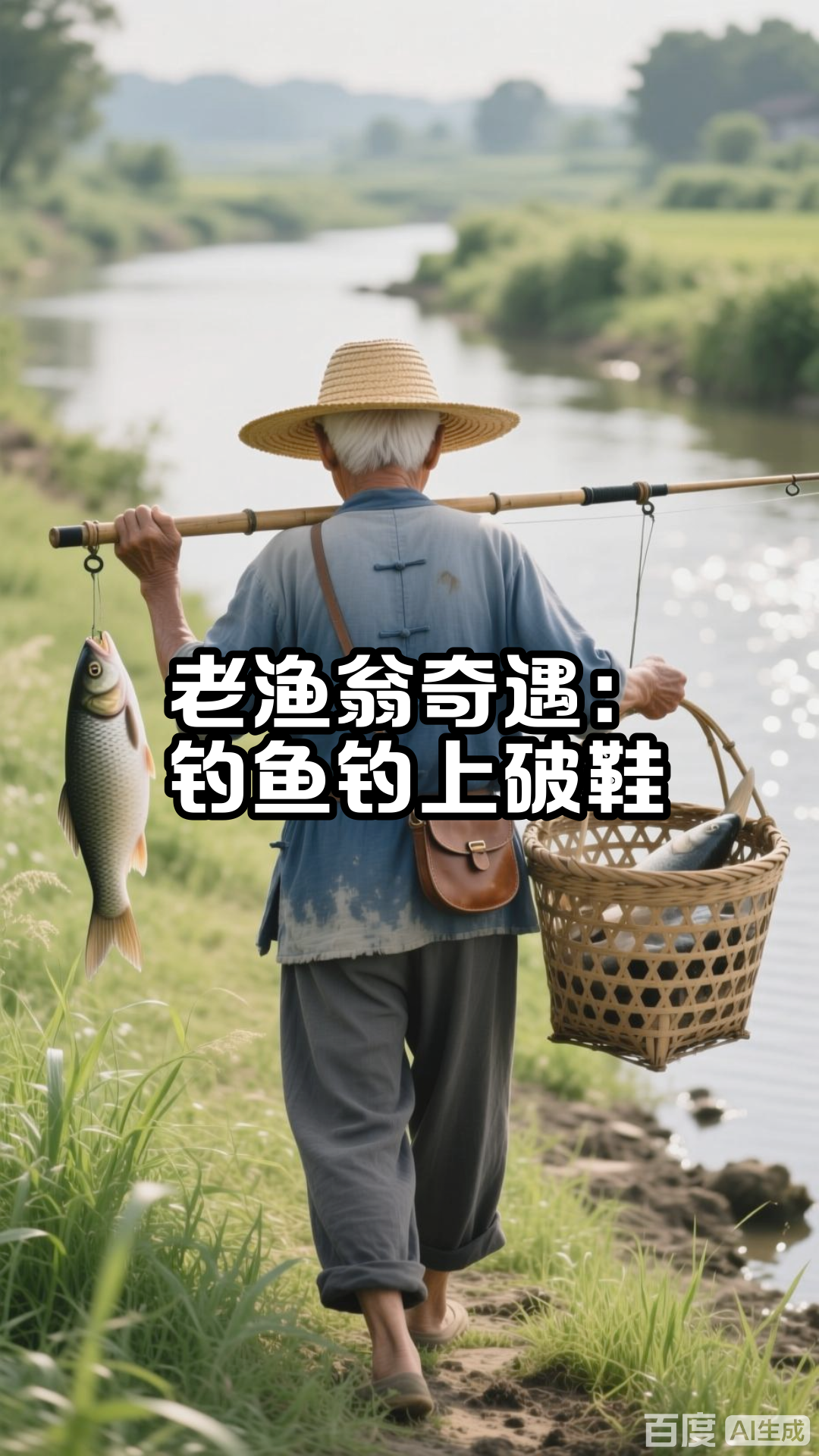 老渔翁奇遇:钓鱼钓上破鞋