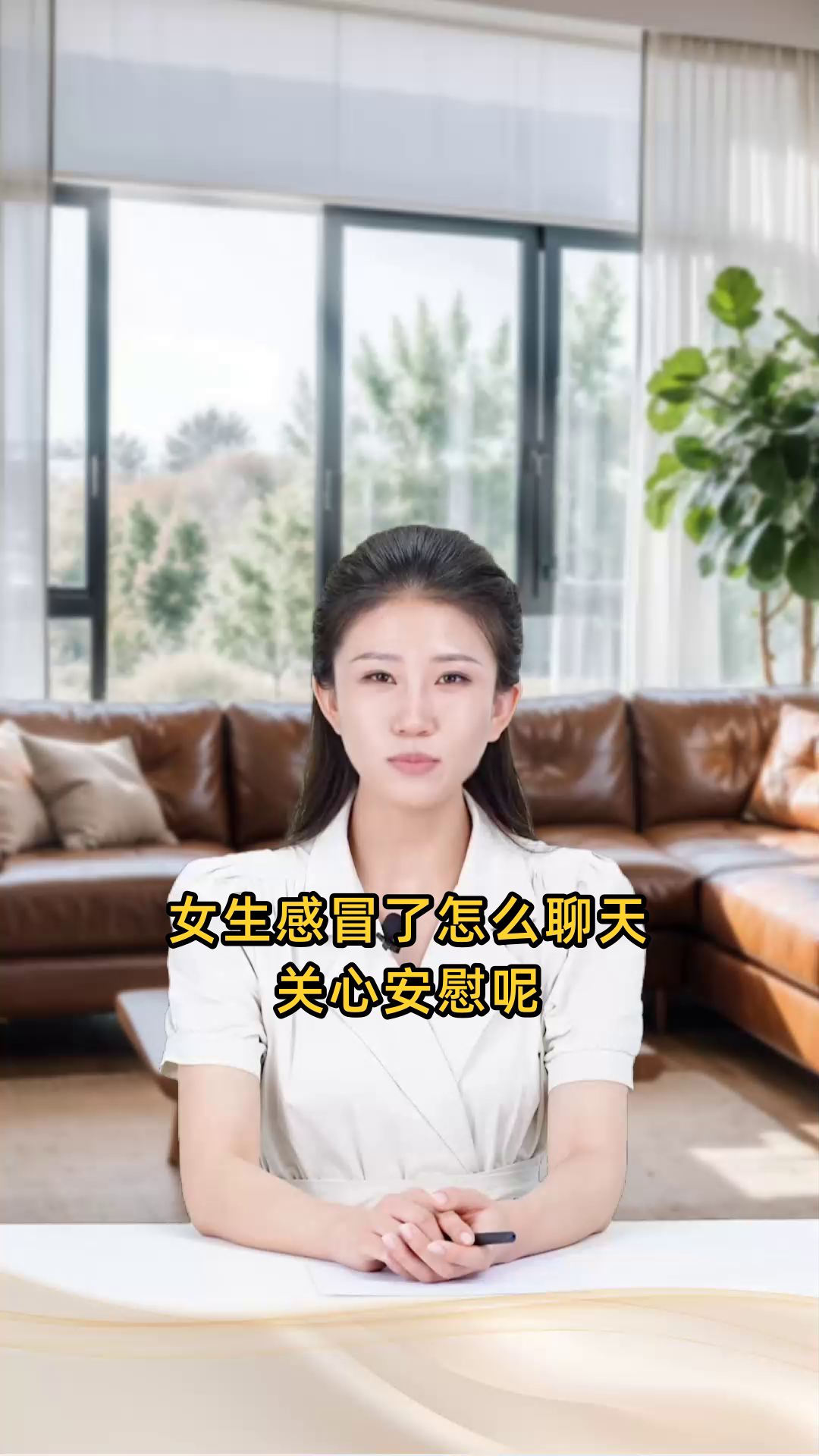 女生感冒了怎么聊天关心安慰