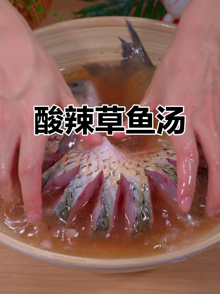 草鱼酸辣汤，简单又开胃，肉嫩汤鲜！