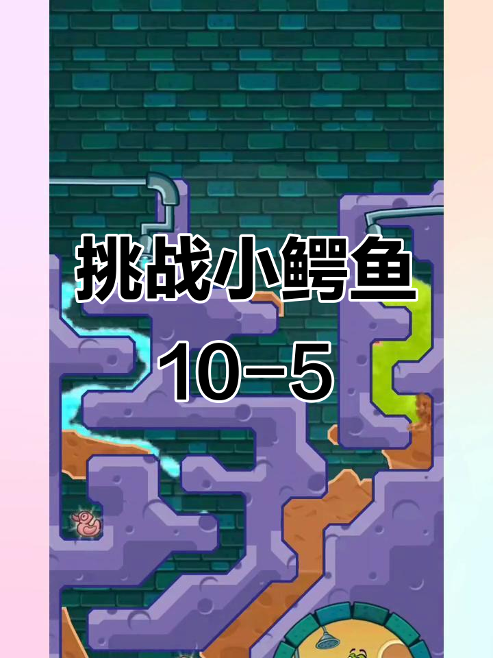 小鳄鱼爱洗澡：挑战关卡10-5，解压又有趣！