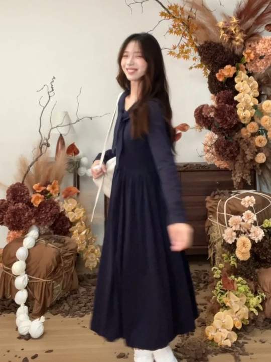 藏青色来啦，超显瘦还巨显白