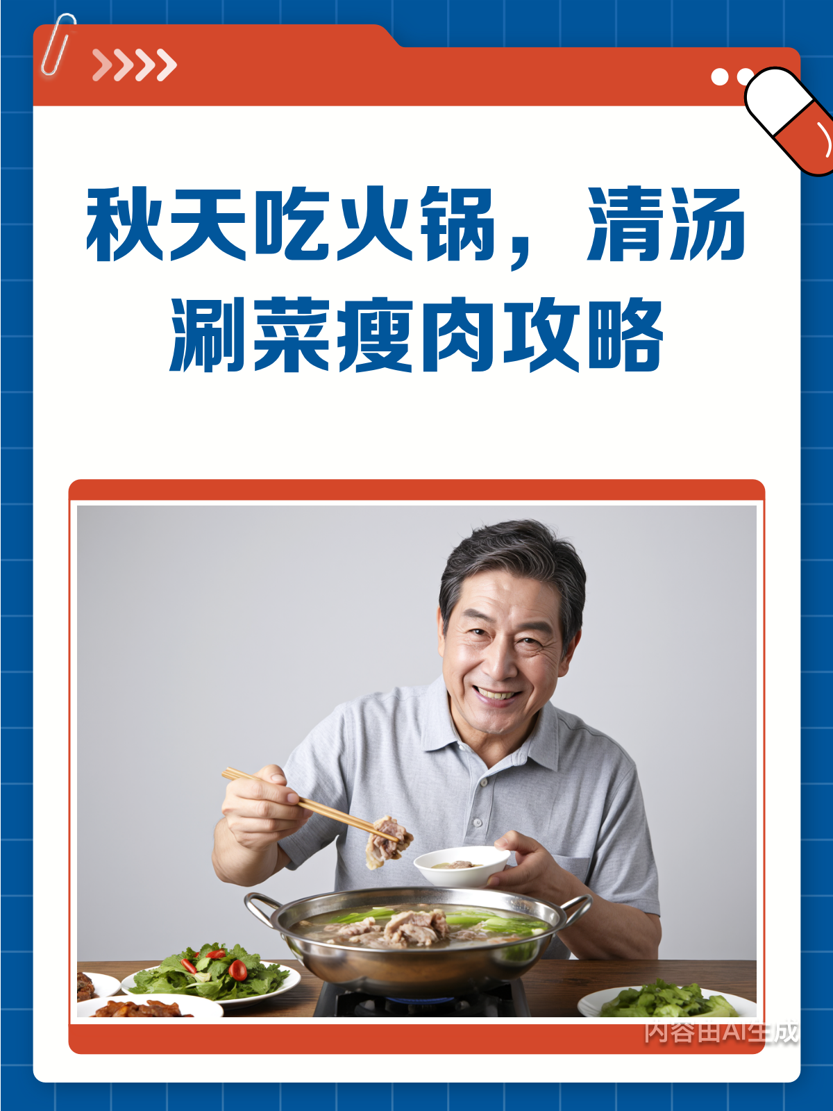 秋天也能吃火锅?清汤涮菜瘦肉的秘籍