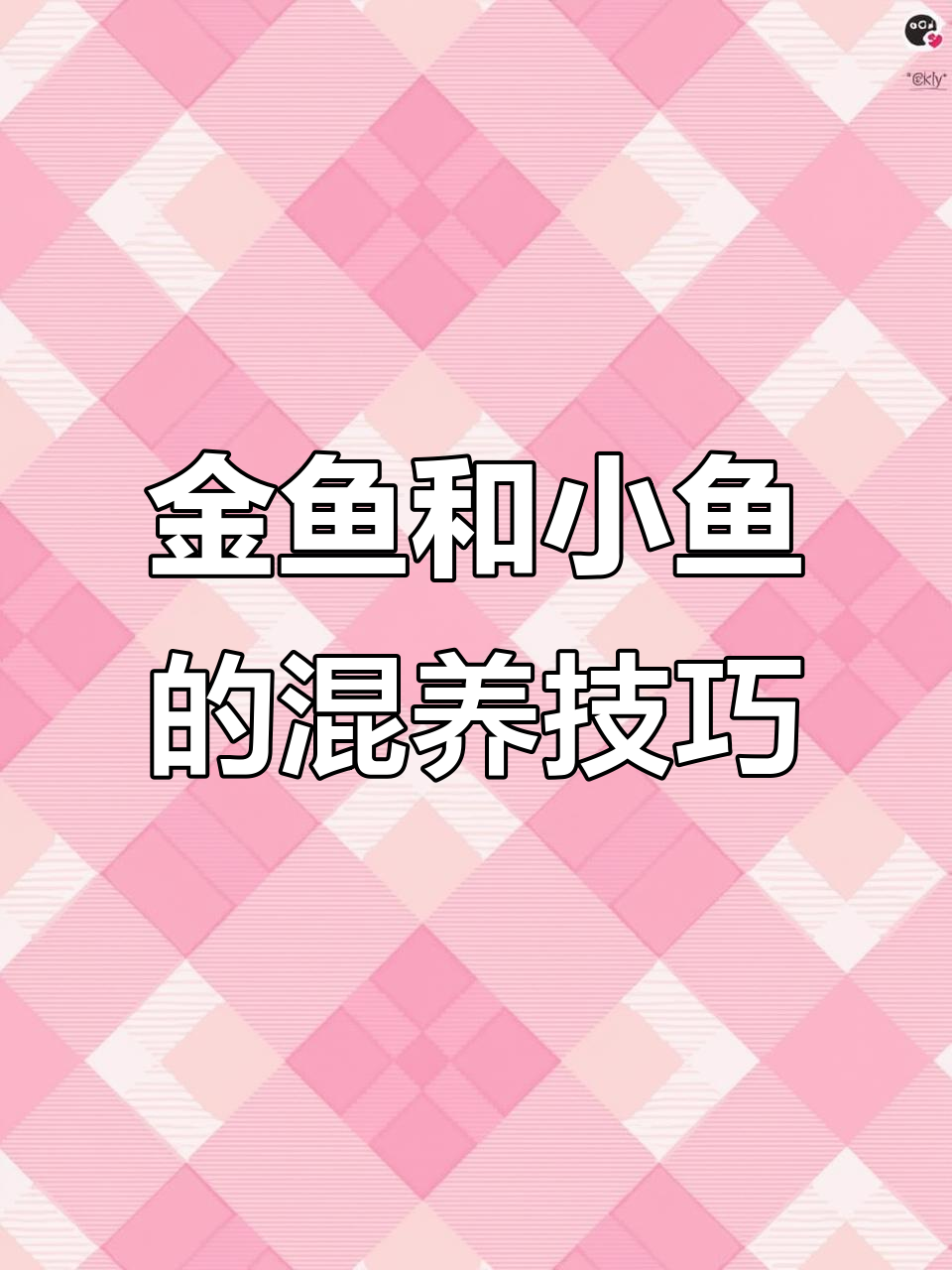 生态鱼缸养兰寿，金鱼与小鱼混养的注意事项
