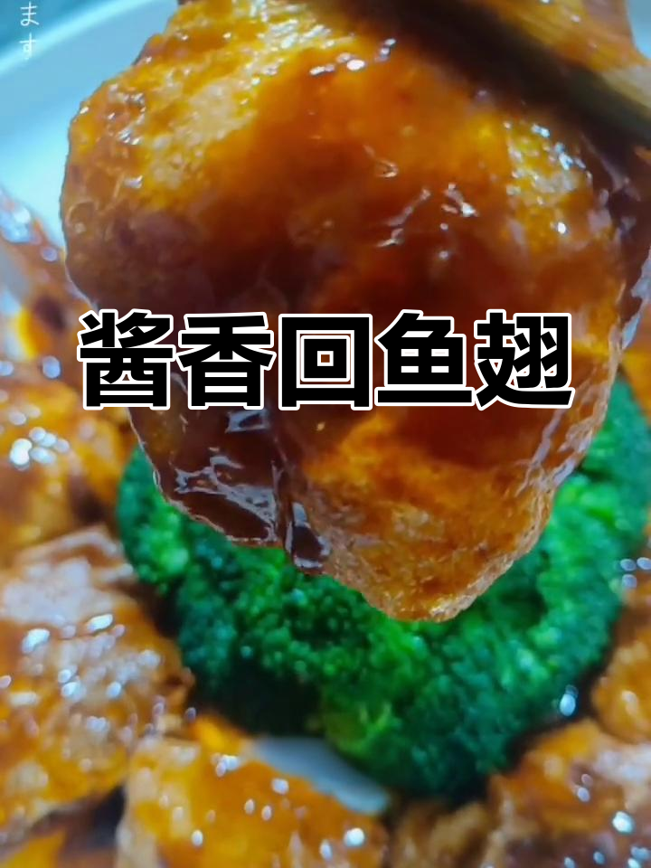 酱烧鮰鱼翅,浓郁口感轻松做