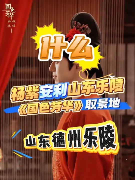 让我看看,是谁还不知道国色芳华在山东乐陵拍摄,快和杨紫一起来枣乡转转!