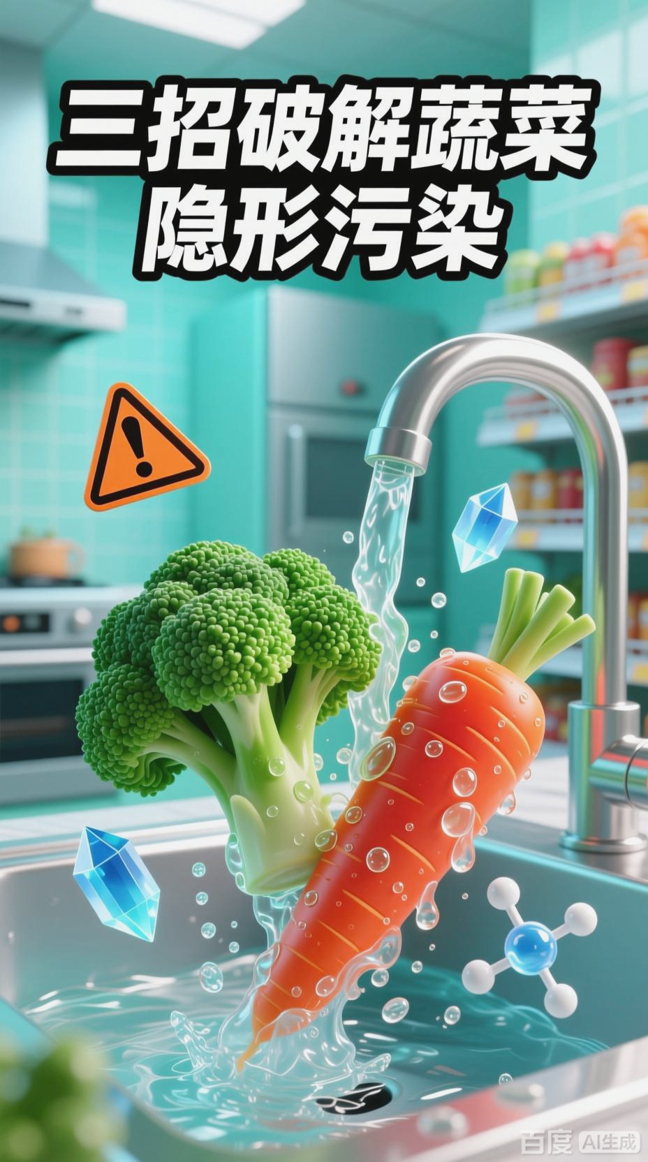 蔬菜安全三招，吃得明明白白