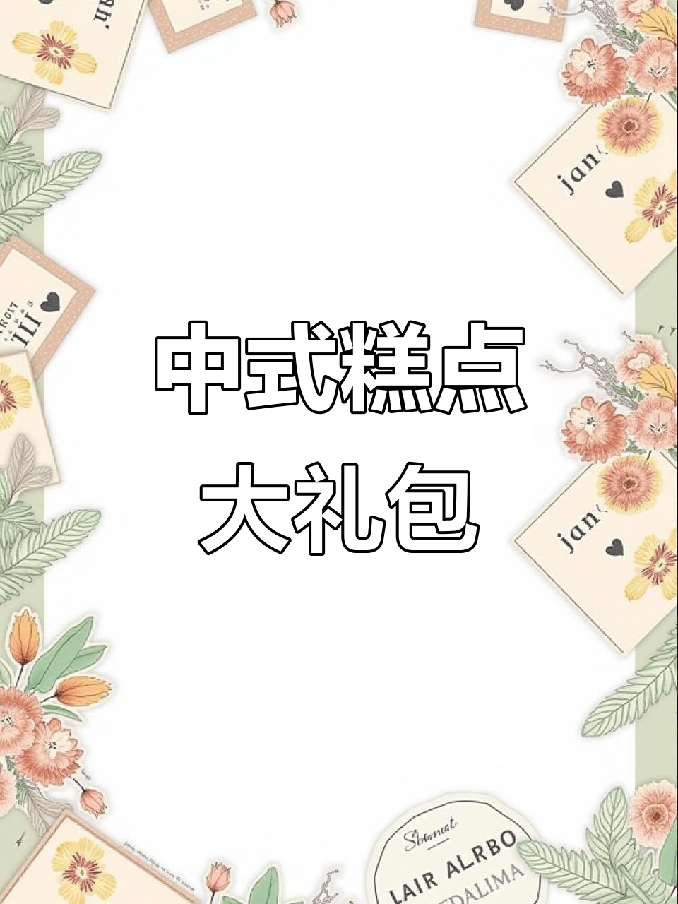 传统糕点礼盒,27种口味,早餐送礼两相宜