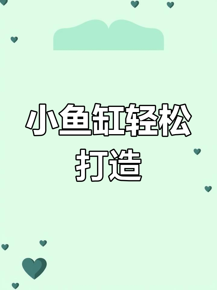 桌面小鱼缸造景,简单又美观
