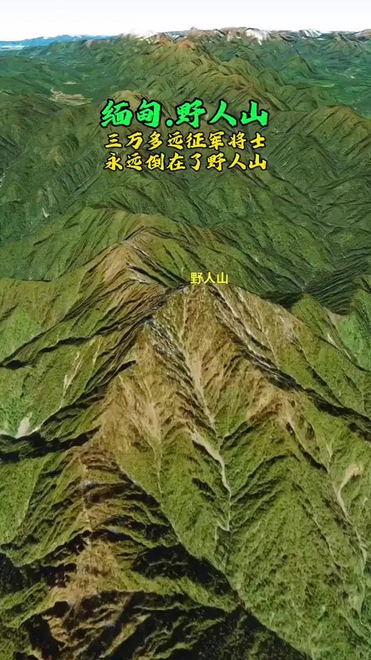人山又名克钦山区、枯门岭、胡康河谷山,位于中国和缅甸印交界处,位于缅甸最北方,再北是冰雪皑