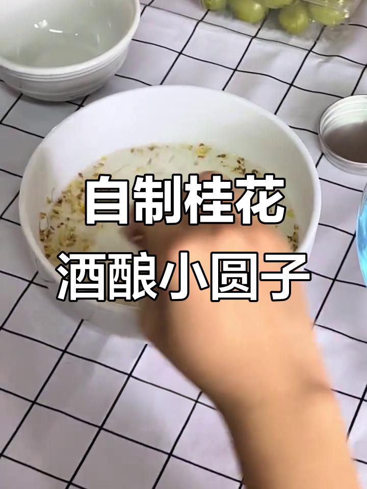 宿舍自制桂花酒酿小圆子，简单又美味！