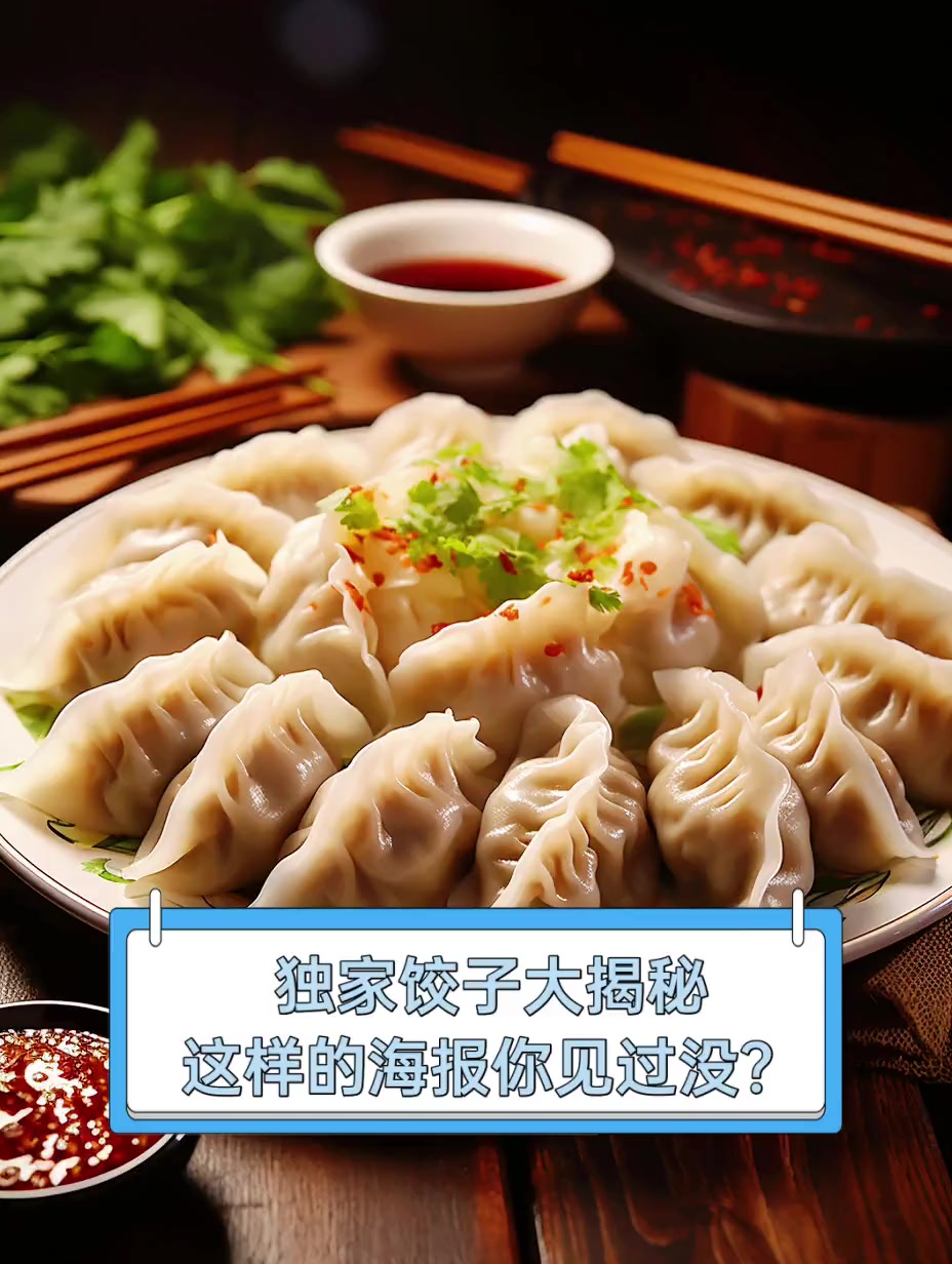 独家饺子大揭秘,这样的海报你见过没?