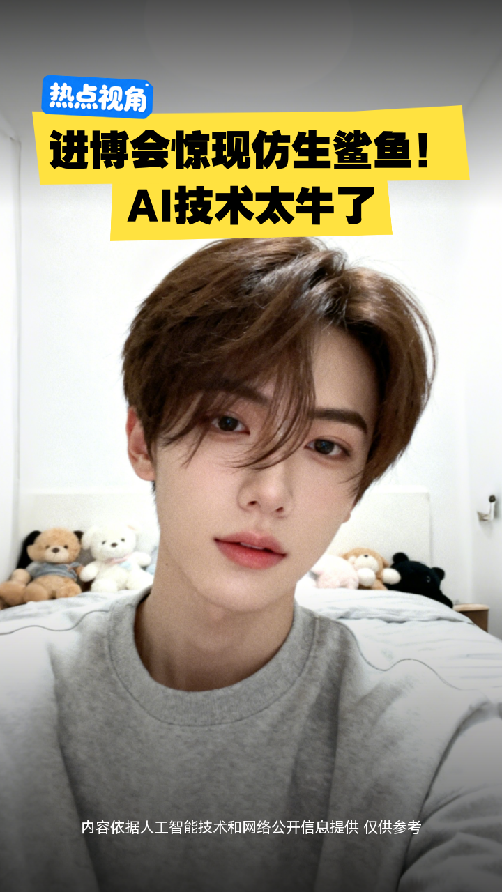 进博会惊现仿生鲨鱼!AI技术太牛了