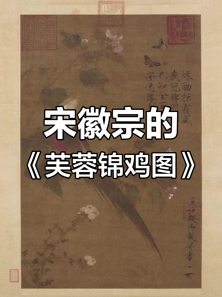 宋徽宗《芙蓉锦鸡图》:工笔画的巅峰之作