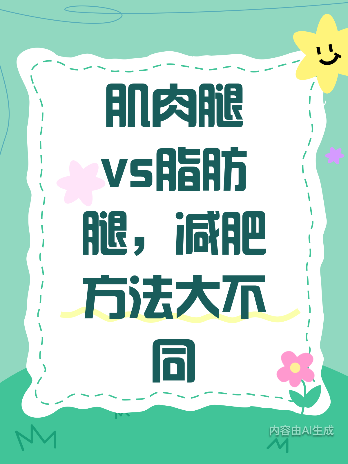 肌肉腿VS脂肪腿,哪种更容易瘦?