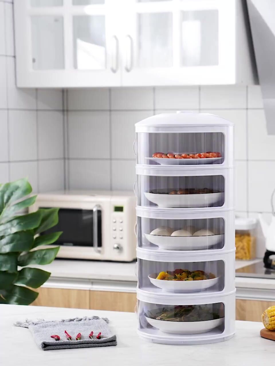 厨房收纳好物|防尘菜罩,不占空间