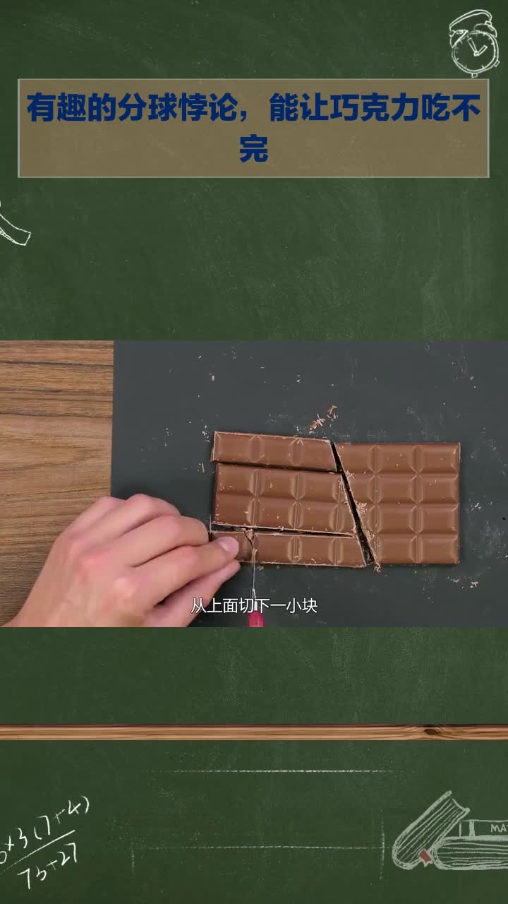 有趣的分球悖论:竟能让巧克力永远吃不完!