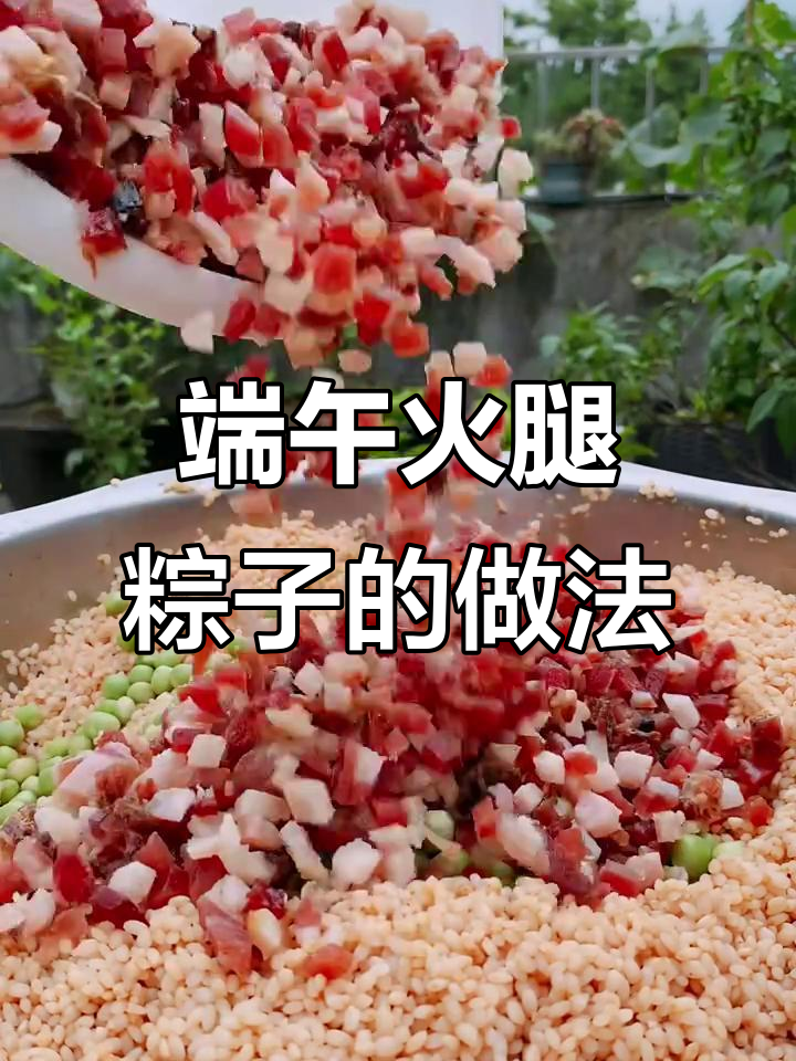 端午节包火腿粽子,咸鸭蛋搭配糯米更美味