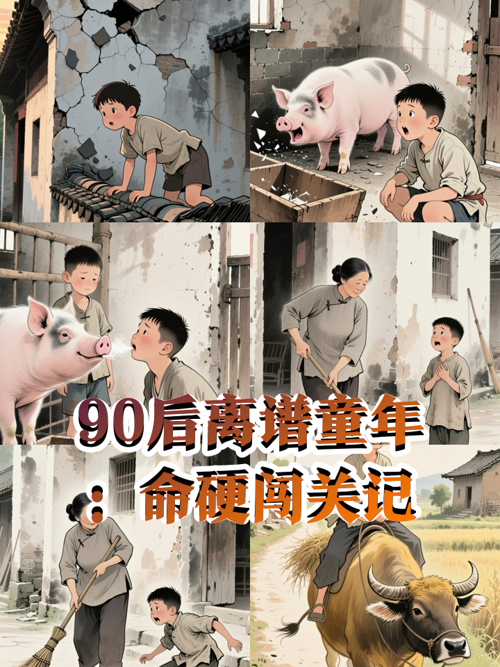 90后能长大全靠命硬,偷族谱被关进猪笼,骑牛撞棺材险些见太奶