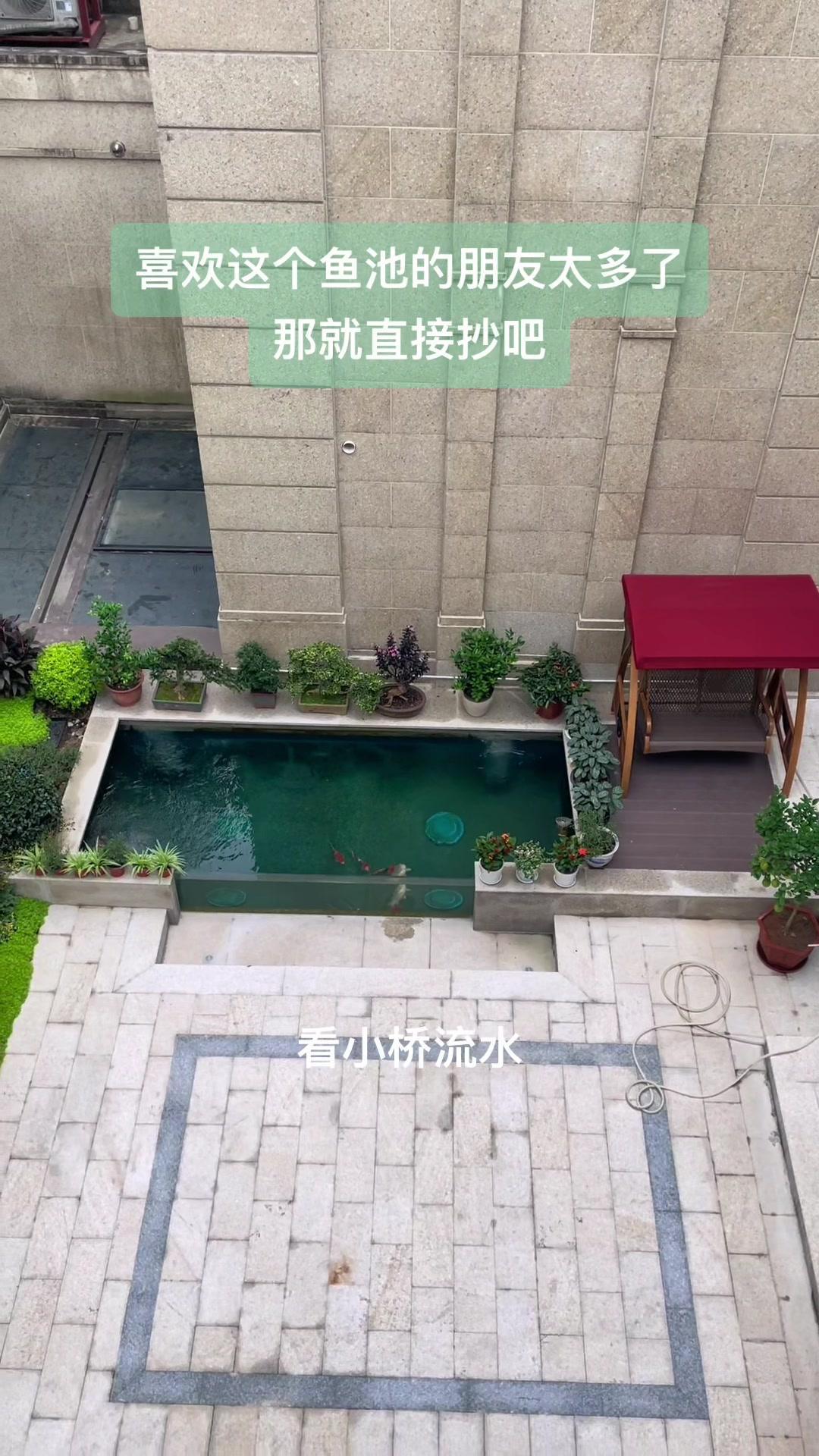 喜欢这个鱼池的朋友太多了,那就直接抄吧。庭院鱼池 鱼池过滤 鱼池净化 鱼池设计 煦瑞水系统
