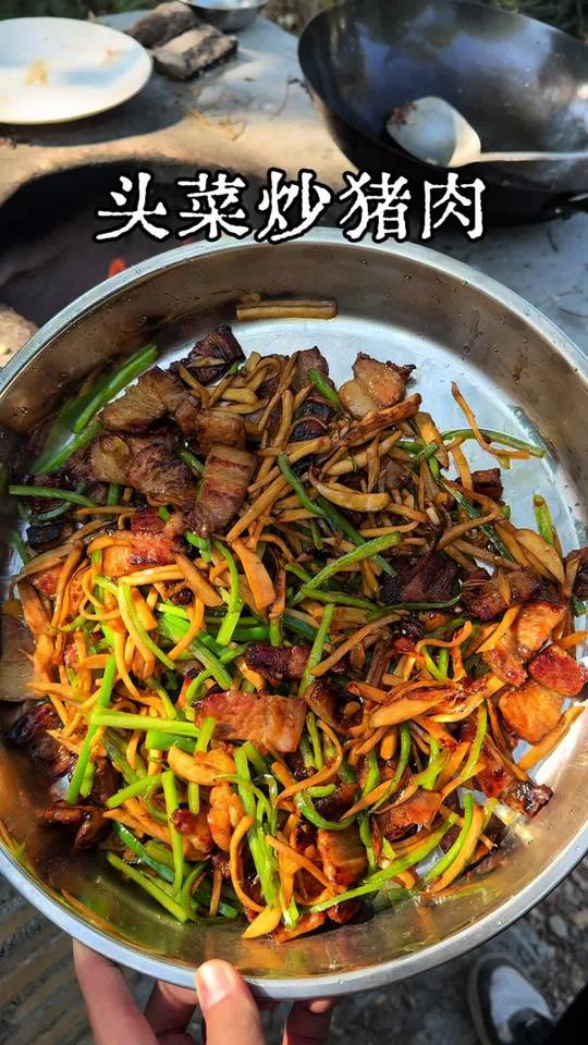 儿时回忆里的顺德家常菜,大头菜炒猪肉!