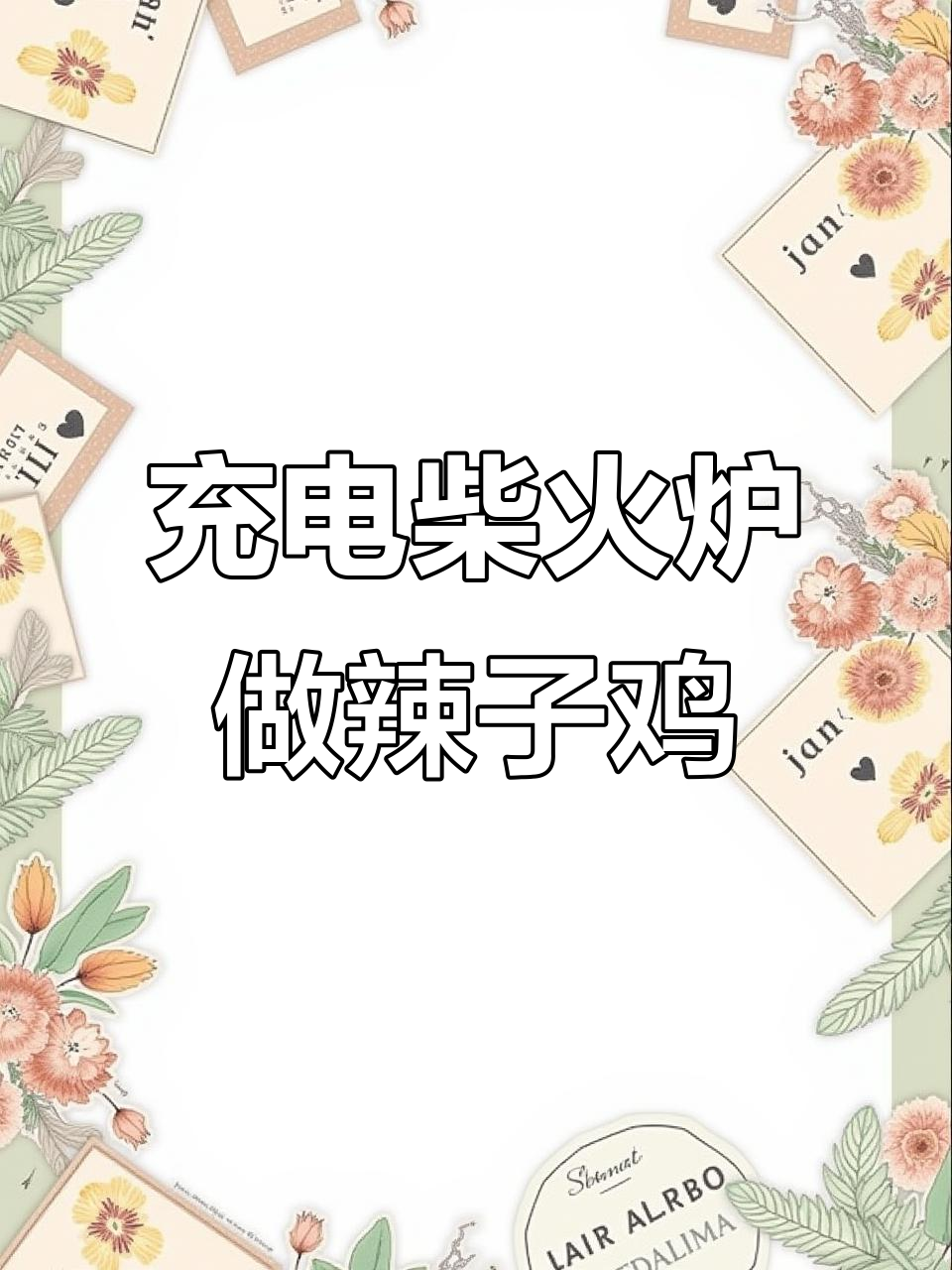 便携式柴火炉爆炒辣子鸡,火焰咆哮让人惊艳